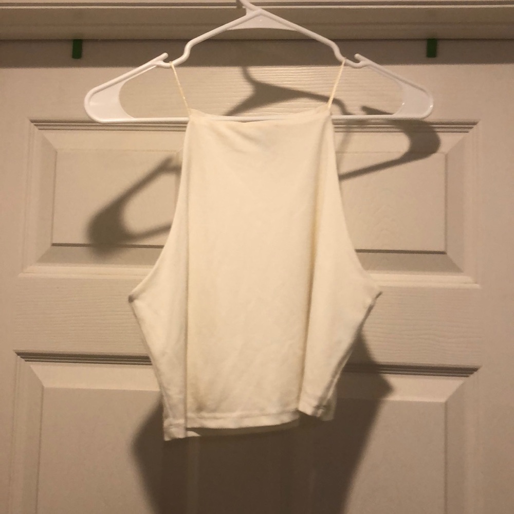 Forever 21 crop high neck tank top